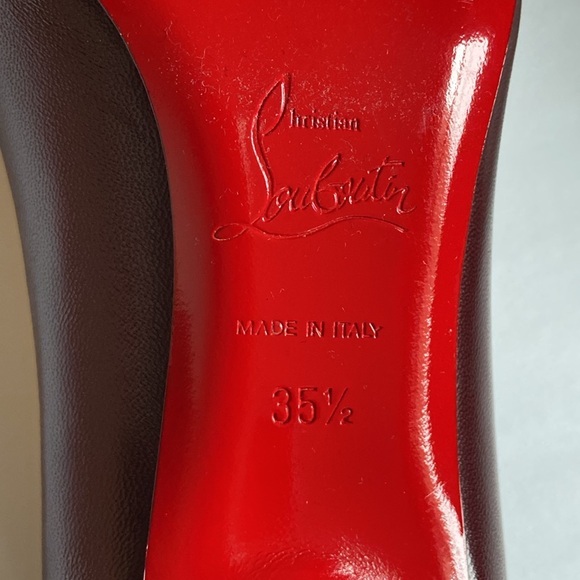 Christian Louboutin Ballarina 70 Napa/Shiny/calf heels, pristine condition - Picture 10 of 10